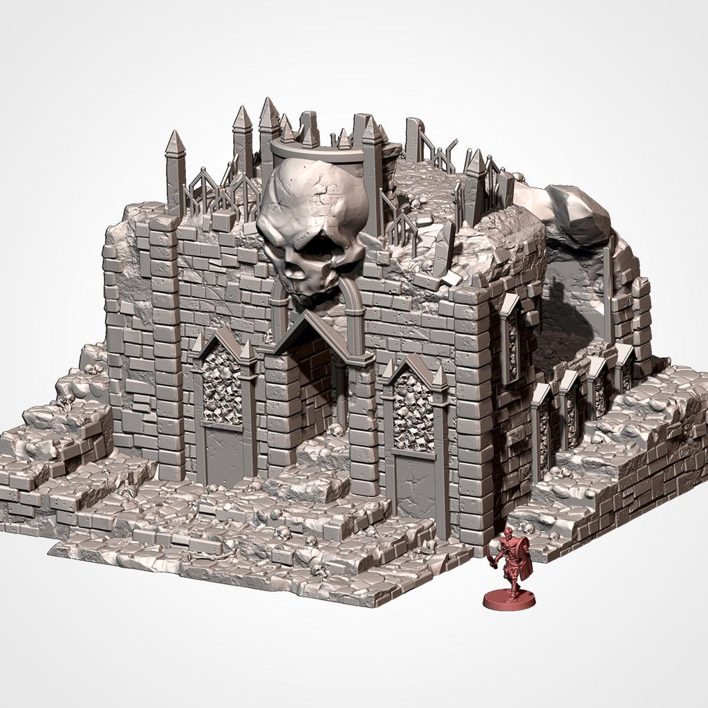 Cursed Mausoleum - Gothic Cemetery Ruins for DnD, RPGs & 28mm Fantasy Wargaming - Txarli Factory