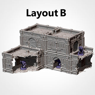 Modular Hive City Terrain - Sci Fi City Building System for 28mm Wargaming & Tabletop RPGs - Txarli Factory