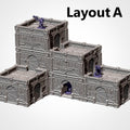 Modular Hive City Terrain - Sci Fi City Building System for 28mm Wargaming & Tabletop RPGs - Txarli Factory