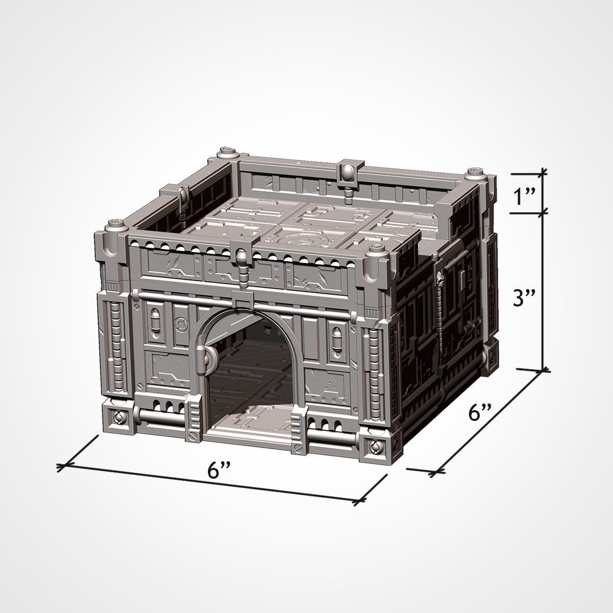 Modular Hive City Terrain - Sci Fi City Building System for 28mm Wargaming & Tabletop RPGs - Txarli Factory