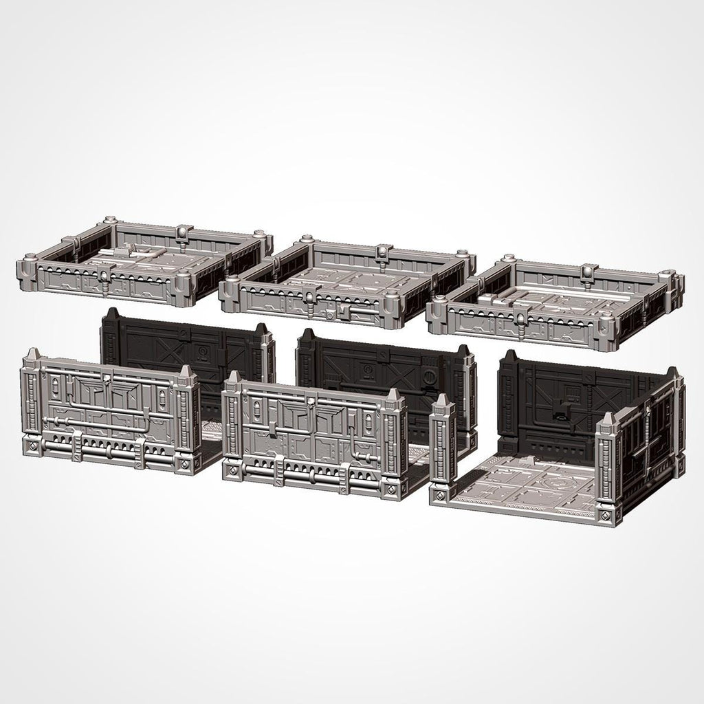 Modular Hive City Terrain - Sci Fi City Building System for 28mm Wargaming & Tabletop RPGs - Txarli Factory