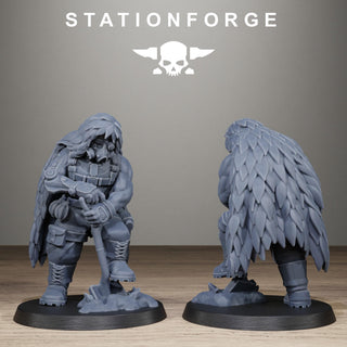 Grimguard Jungle Fighter Snipers - Resin Miniatures for Sci Fi Wargaming & RPGs - StationForge