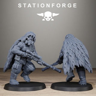 Grimguard Jungle Fighter Snipers - Resin Miniatures for Sci Fi Wargaming & RPGs - StationForge
