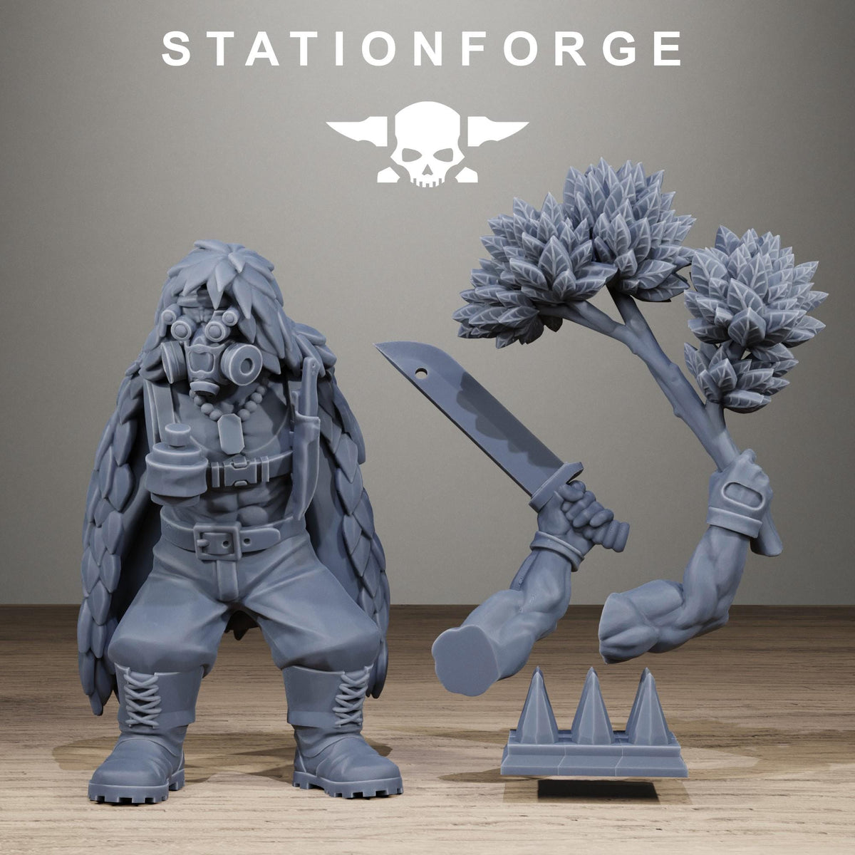 Grimguard Jungle Fighter Snipers - Resin Miniatures for Sci Fi Wargaming & RPGs - StationForge