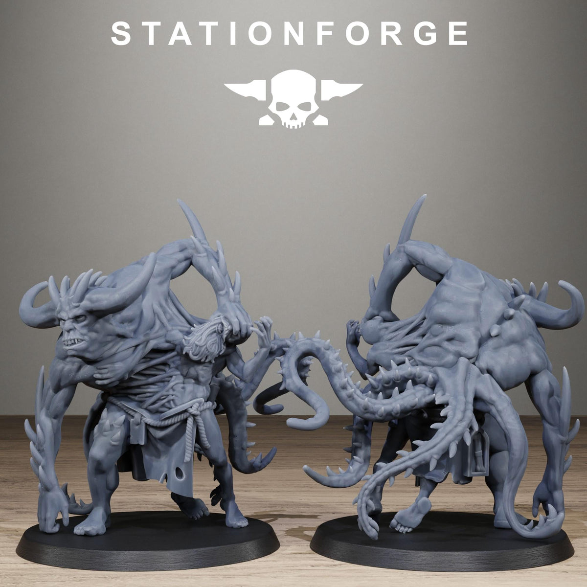 Corrupted Guard Possessed Demons - Corrupted Resin Miniatures for Sci Fi Wargaming, RPGs & Tabletop Gaming - StationForge