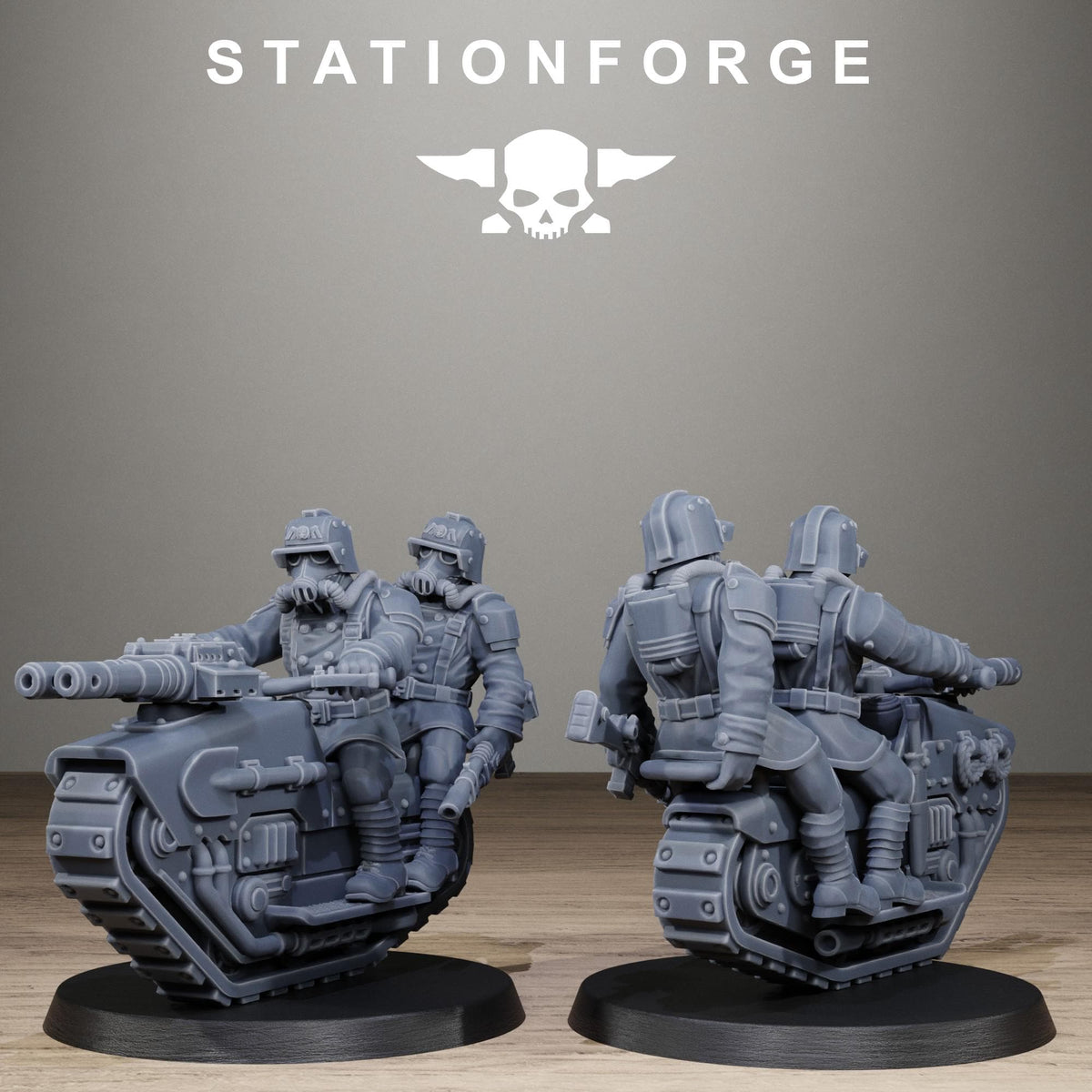 Grimguard War Treaders - Resin Cavalry & Recon Riders for Sci Fi Wargaming - StationForge