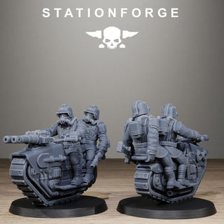 Grimguard War Treaders - Resin Cavalry & Recon Riders for Sci Fi Wargaming - StationForge