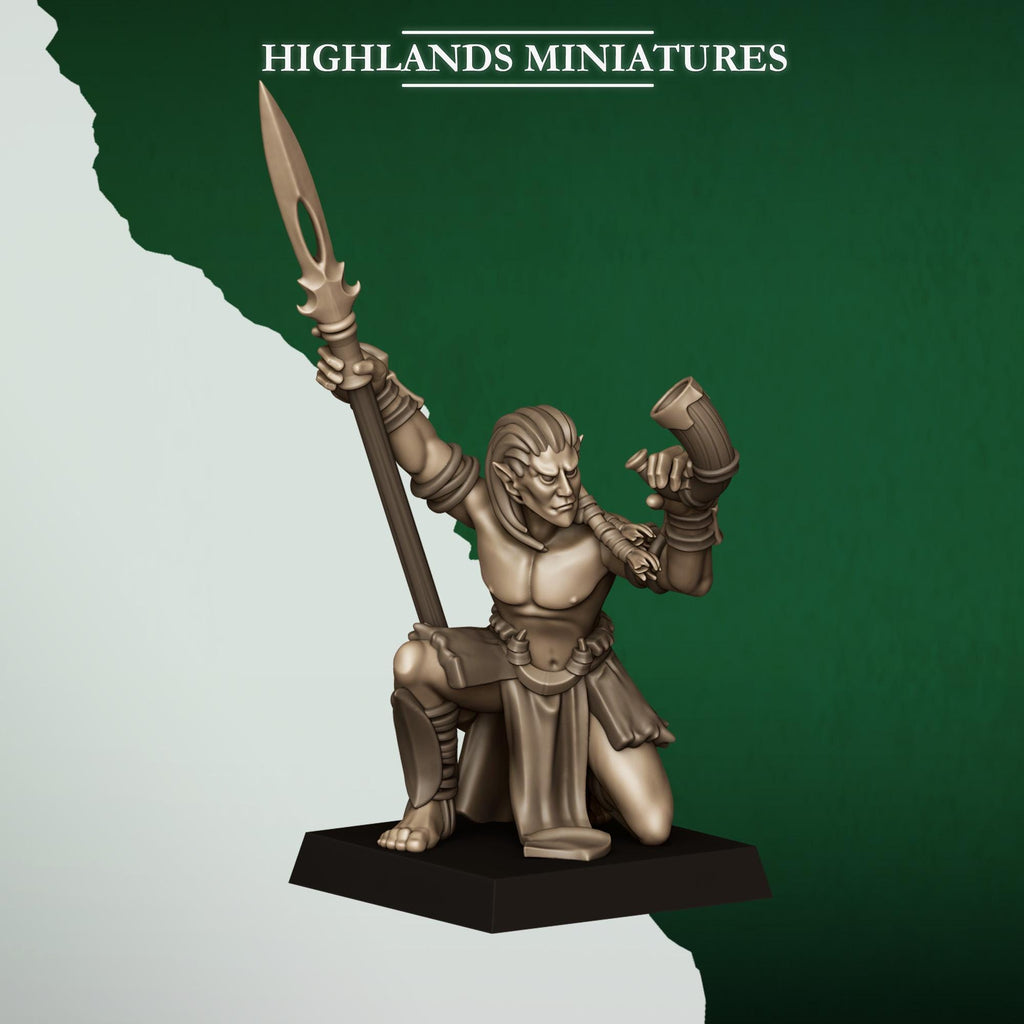 Feral Elf Bladesingers  Resin Fantasy Miniature Unit for Tabletop Wargaming - Highlands Miniatures