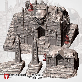 Cursed Mausoleum - Gothic Cemetery Ruins for DnD, RPGs & 28mm Fantasy Wargaming - Txarli Factory
