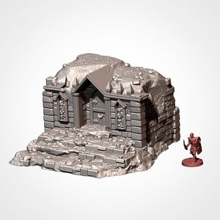 Cursed Mausoleum - Gothic Cemetery Ruins for DnD, RPGs & 28mm Fantasy Wargaming - Txarli Factory