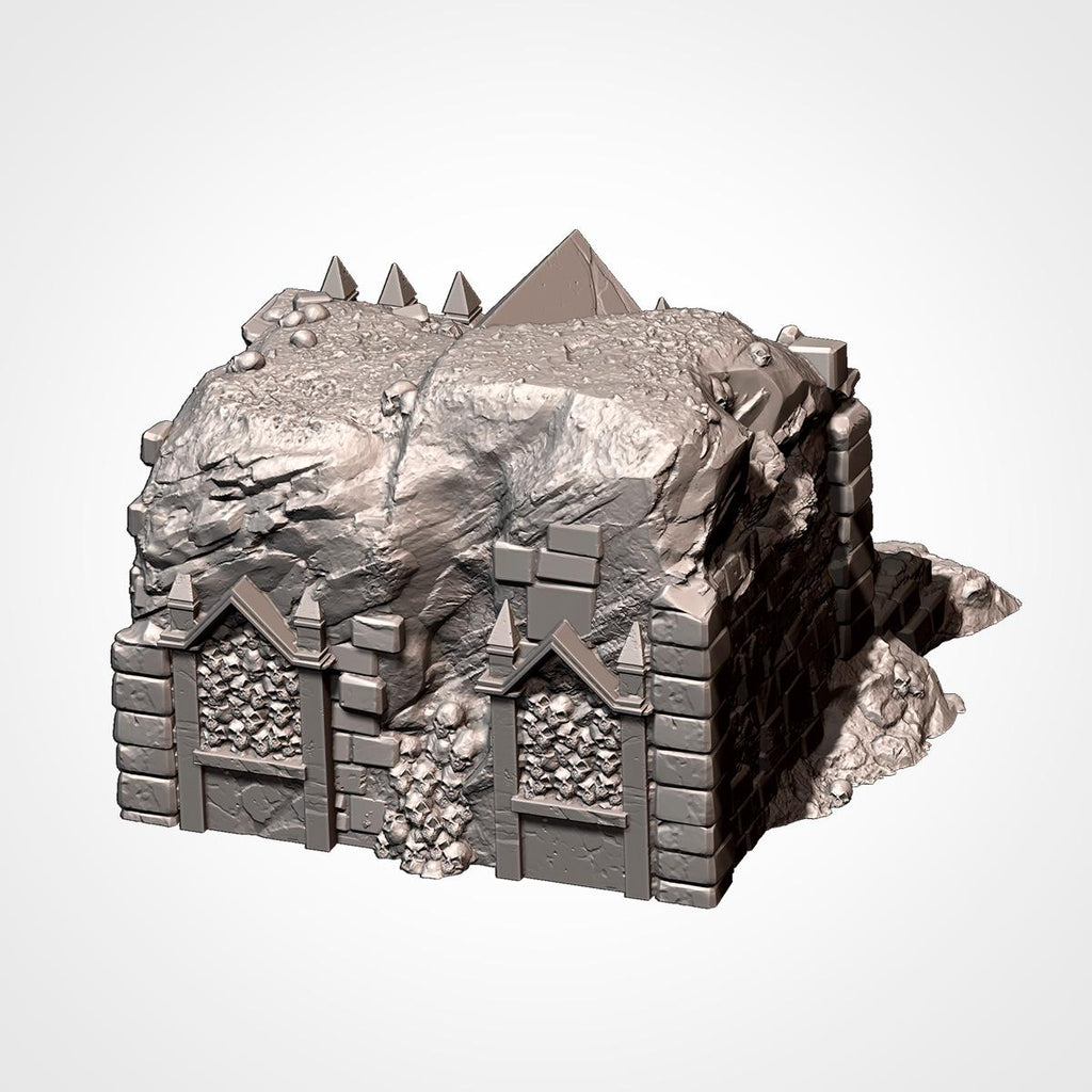 Cursed Mausoleum - Gothic Cemetery Ruins for DnD, RPGs & 28mm Fantasy Wargaming - Txarli Factory