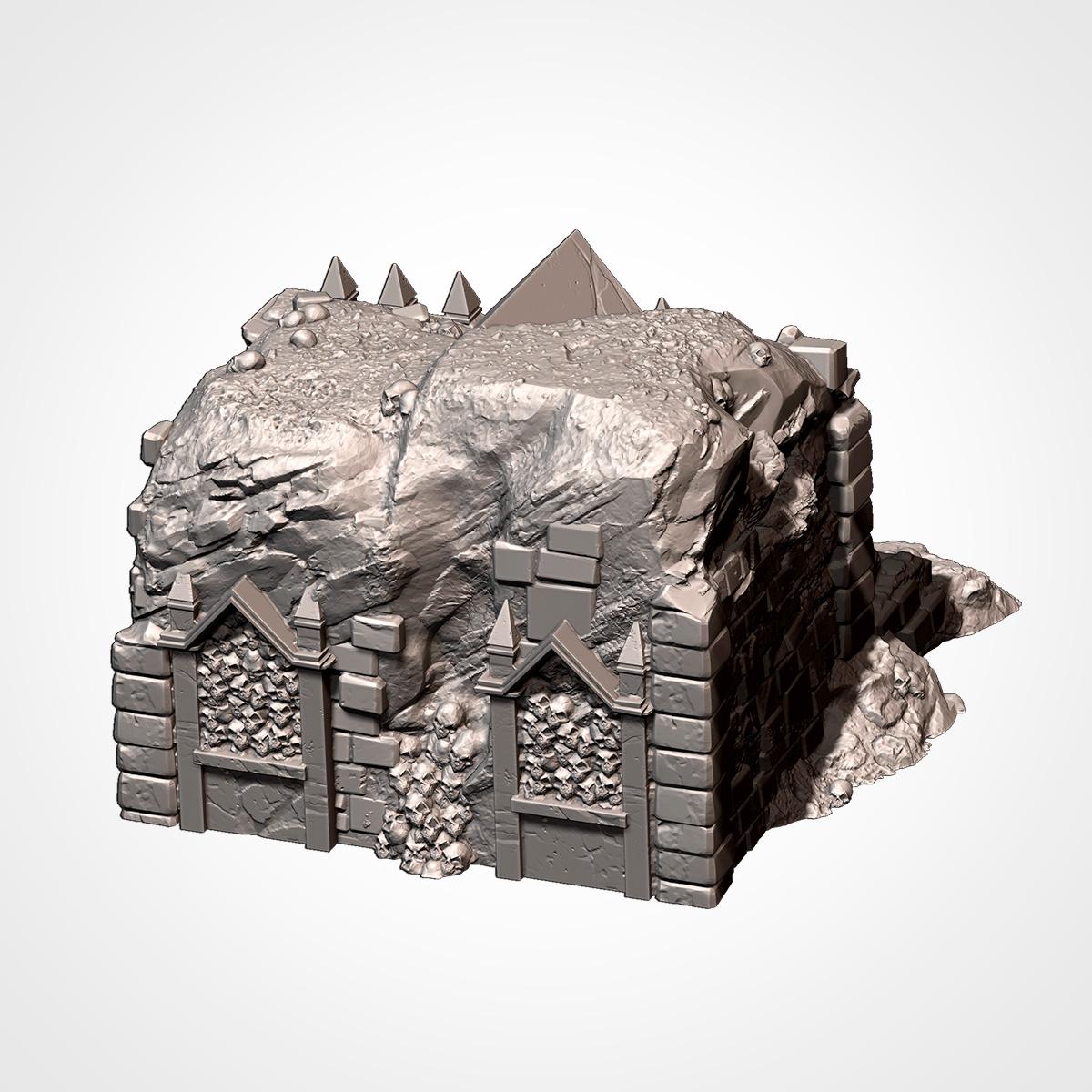 Cursed Mausoleum - Gothic Cemetery Ruins for DnD, RPGs & 28mm Fantasy Wargaming - Txarli Factory