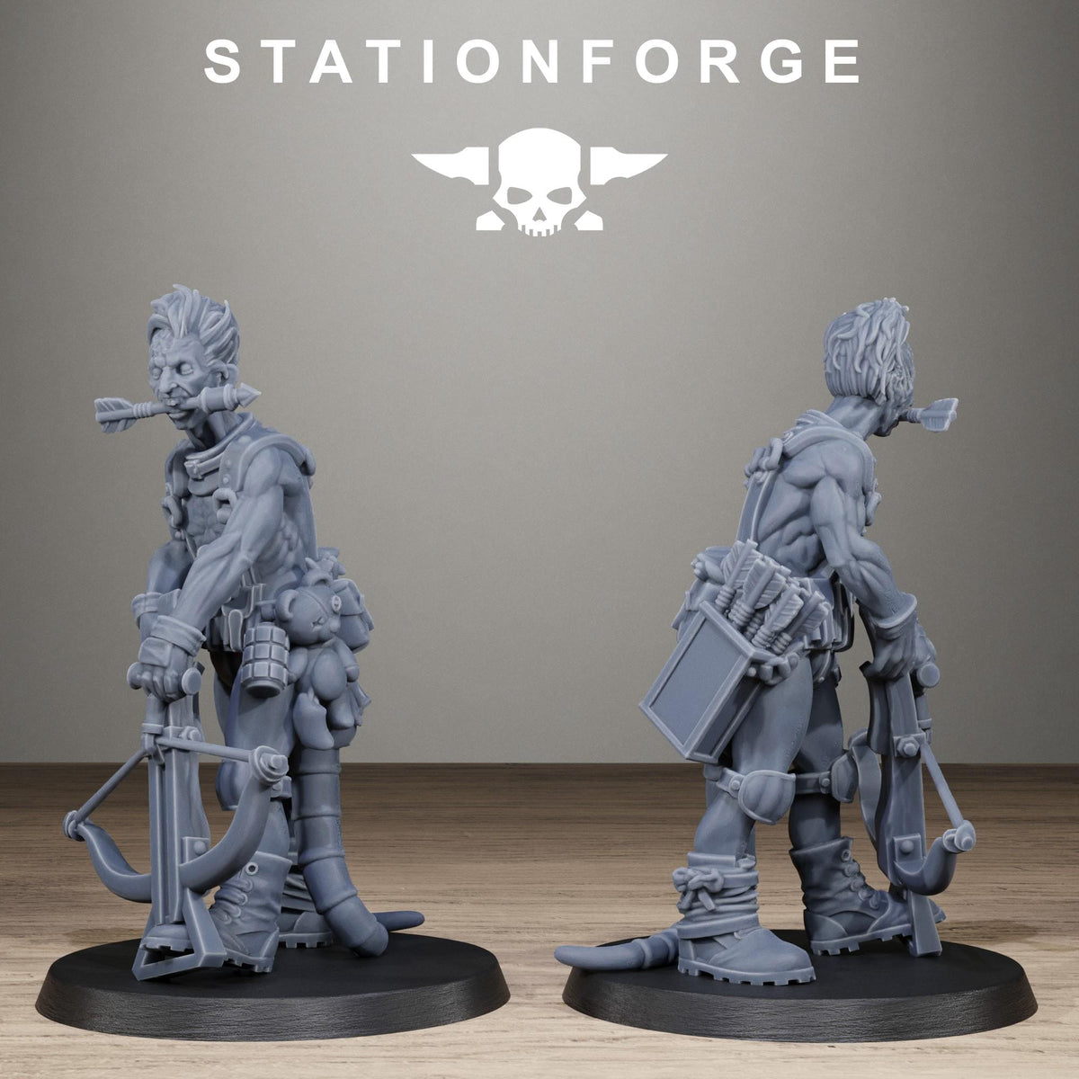 Techno Savages Scrap Tribers - Resin Miniatures for Sci Fi Wargaming, RPGs & Hive Gangs - StationForge
