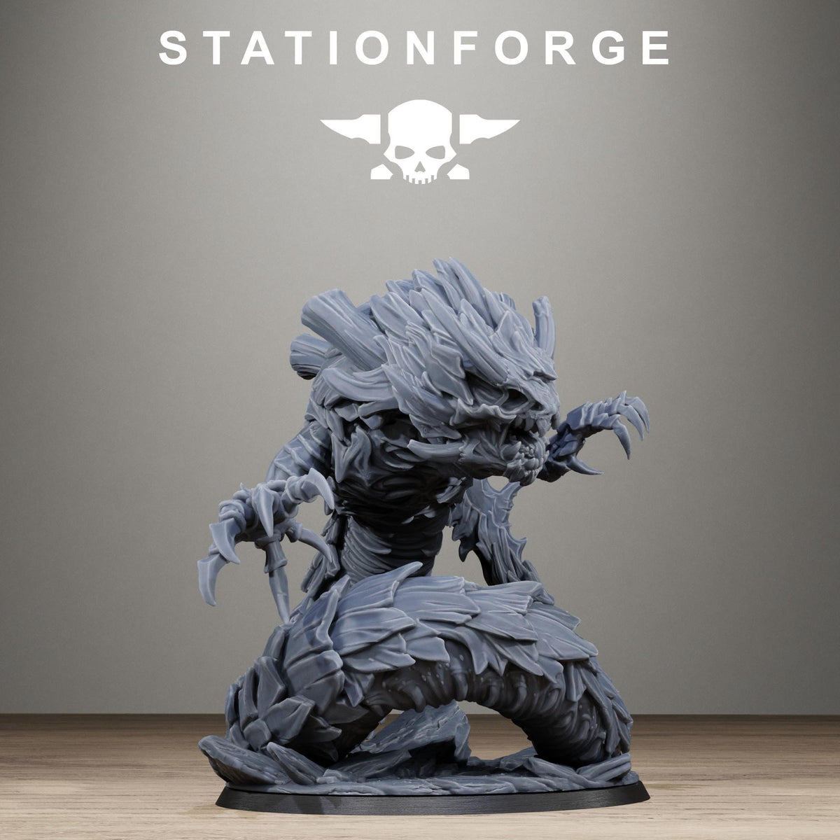 Xenarid Vermyx - Alien Burrowing Monster Resin Miniature for Sci Fi Wargaming & RPGs - StationForge