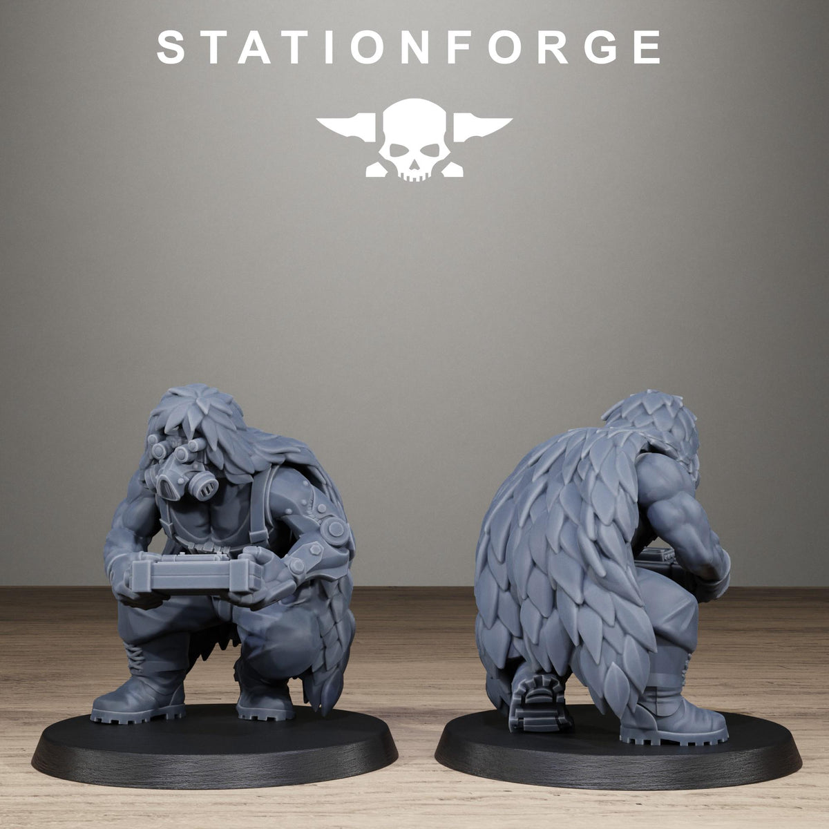 Grimguard Jungle Fighter Snipers - Resin Miniatures for Sci Fi Wargaming & RPGs - StationForge
