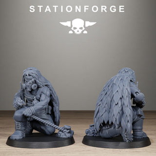 Grimguard Jungle Fighter Snipers - Resin Miniatures for Sci Fi Wargaming & RPGs - StationForge