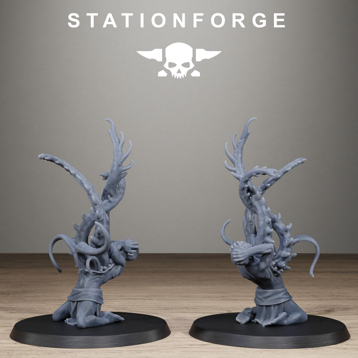 Corrupted Guard Possessed Demons - Corrupted Resin Miniatures for Sci Fi Wargaming, RPGs & Tabletop Gaming - StationForge