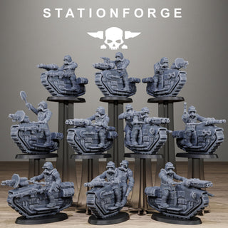 Grimguard War Treaders - Resin Cavalry & Recon Riders for Sci Fi Wargaming - StationForge