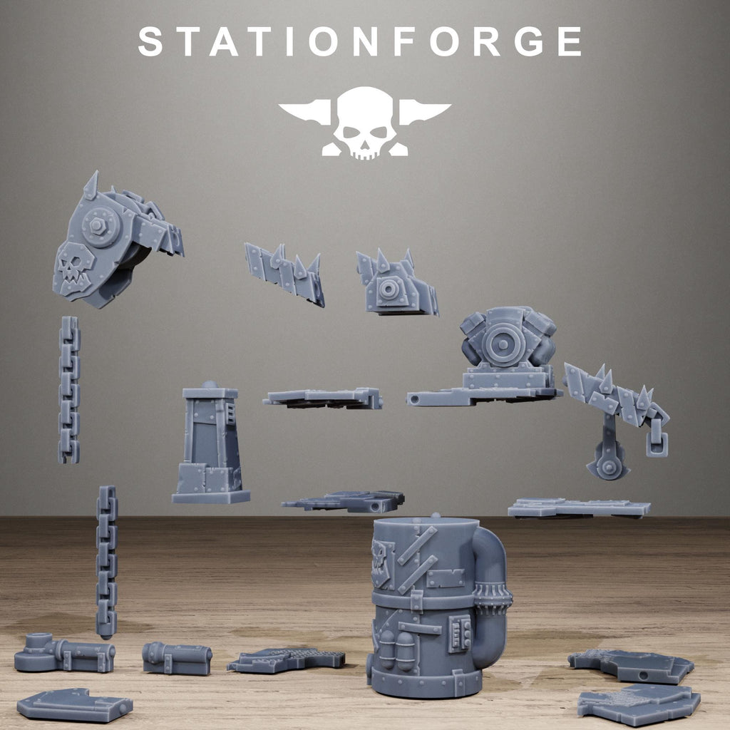 Orkaz Junkyard Terrain  Scrap Yard Scatter Terrain & Industrial Scenery - StationForge