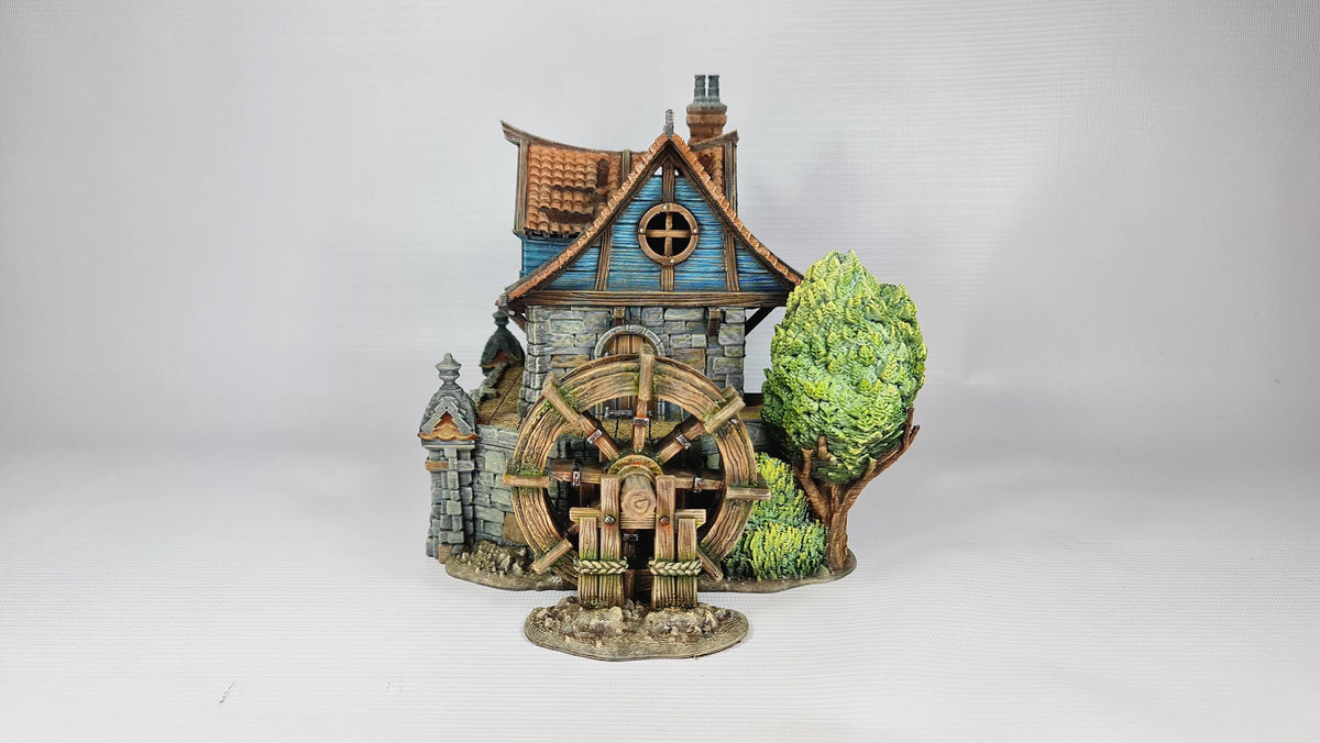 Watermill House - Multi-Level 28mm Fantasy Terrain with Playable Interior