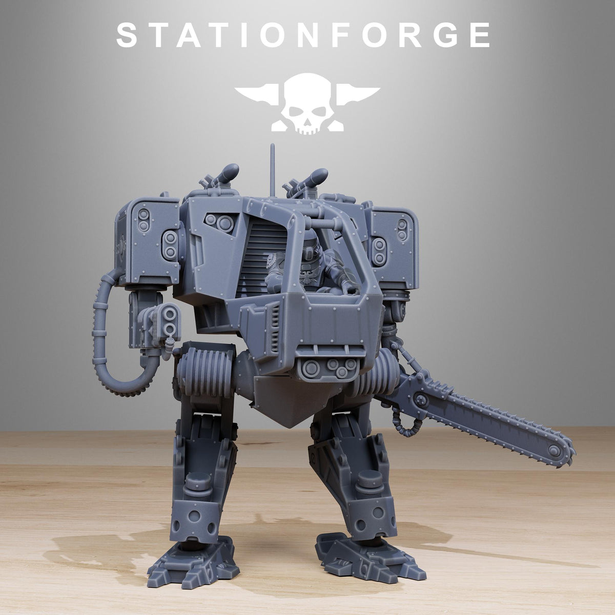 Vaskar Combat Walker - Sci-Fi Walker or Mech for 28-32mm Sci Fi Wargaming & RPGs - StationForge