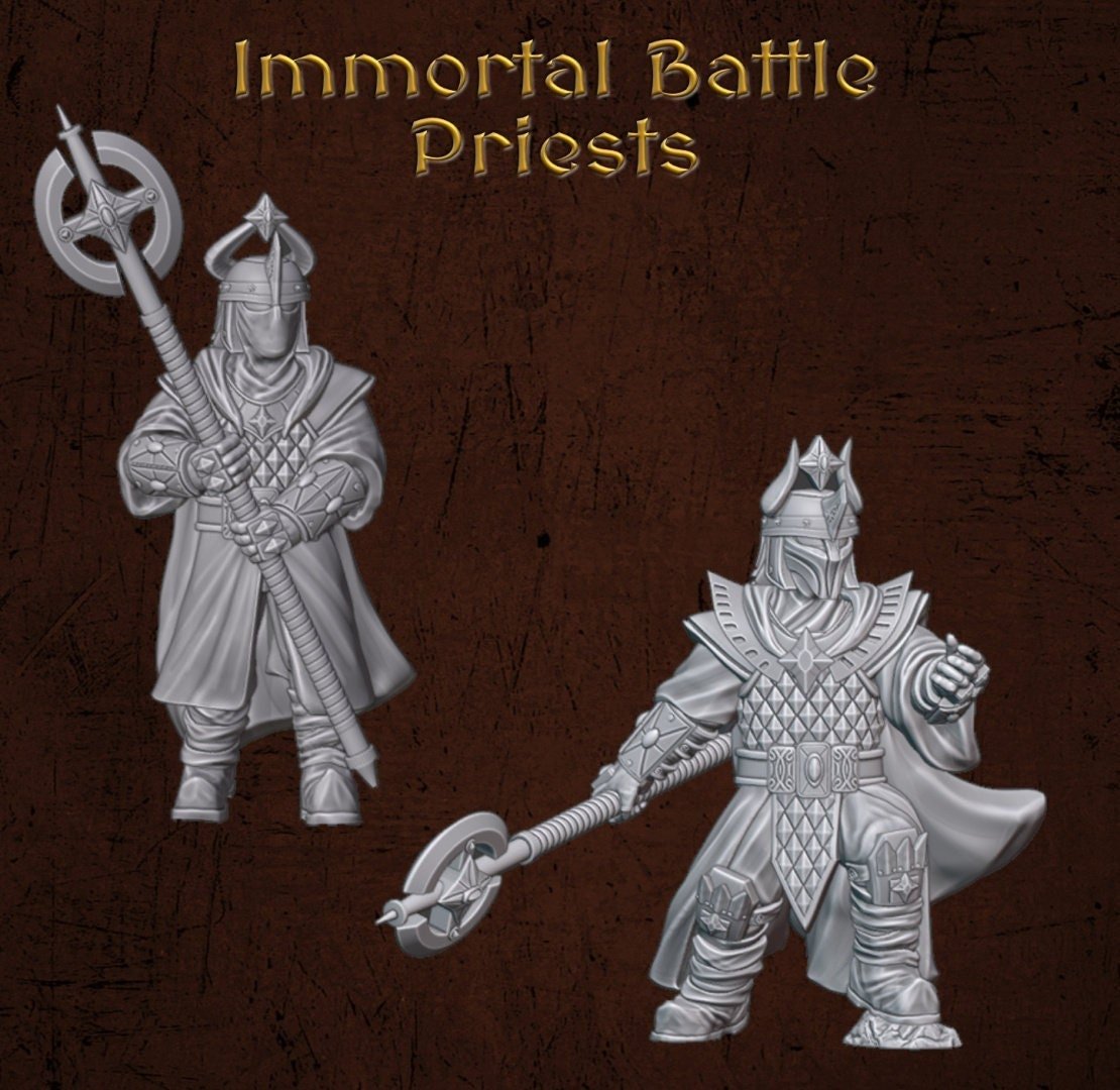 Immortal Battle Priests - Dark Lords Fallen Legions - Quartermaster 3D - Sigmarite Boutique