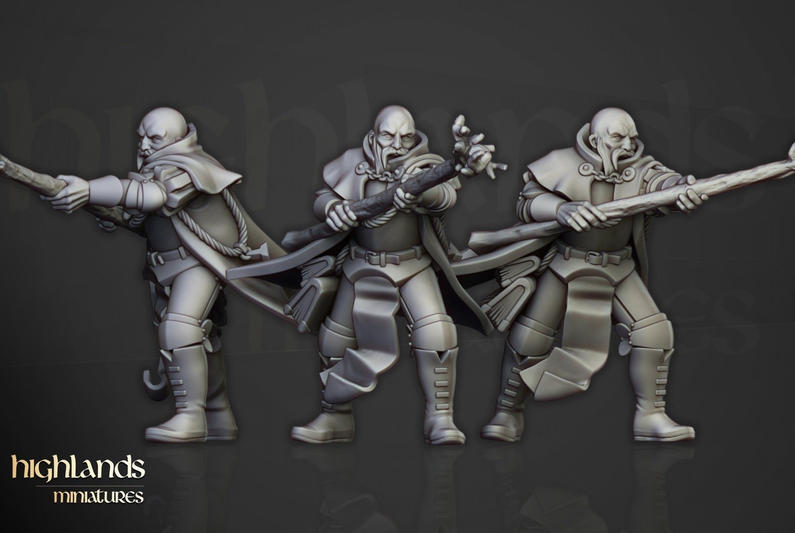 Imperial Battle Wizards Mounted and on Foot - Highlands Miniatures - Sigmarite Boutique