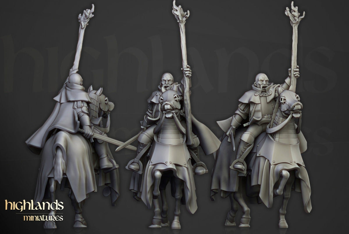 Imperial Battle Wizards Mounted and on Foot - Highlands Miniatures - Sigmarite Boutique