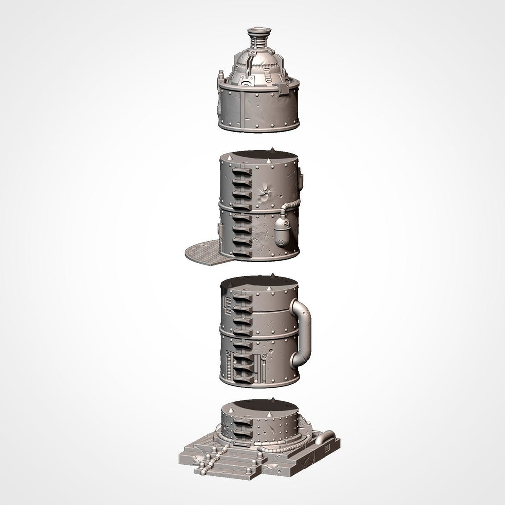 Industrial Sector - Sci-Fi Silos, Tanks & Towers Terrain - Txarli Factory - Sigmarite Boutique