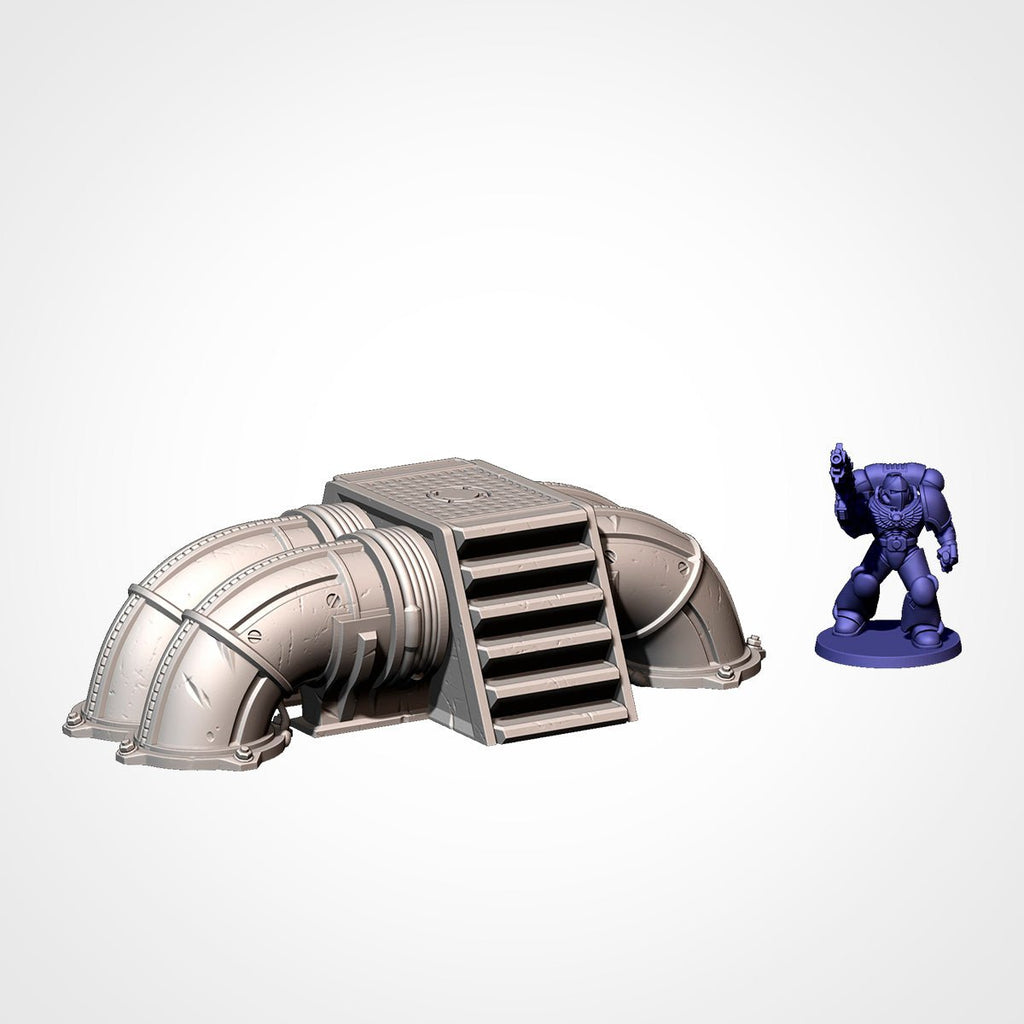 Industrial Sector - Sci-Fi Silos, Tanks & Towers Terrain - Txarli Factory - Sigmarite Boutique
