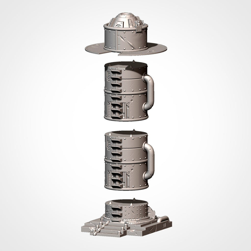 Industrial Sector - Sci-Fi Silos, Tanks & Towers Terrain - Txarli Factory - Sigmarite Boutique