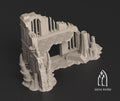 Infested Ruins Terrain Alien Growth Sci Fi Scatter Terrain for 28mm Wargaming & RPGs 2 Story Ruin (Style B) - Sigmarite Boutique