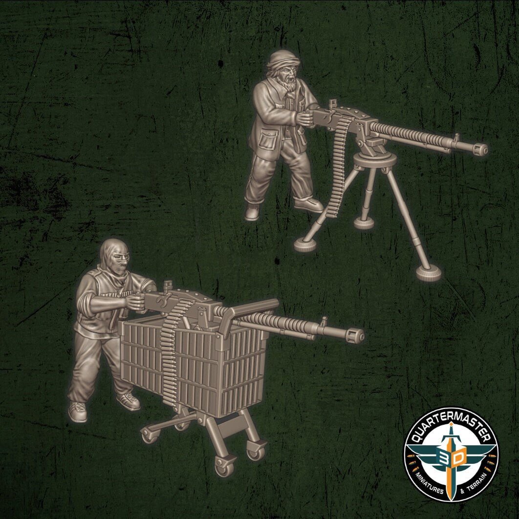Insurgent HMG - War in Iraq - Quartermaster 3D - Sigmarite Boutique