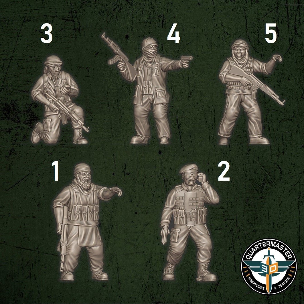 Insurgent Leaders - War in Iraq - Quartermaster 3D - Sigmarite Boutique