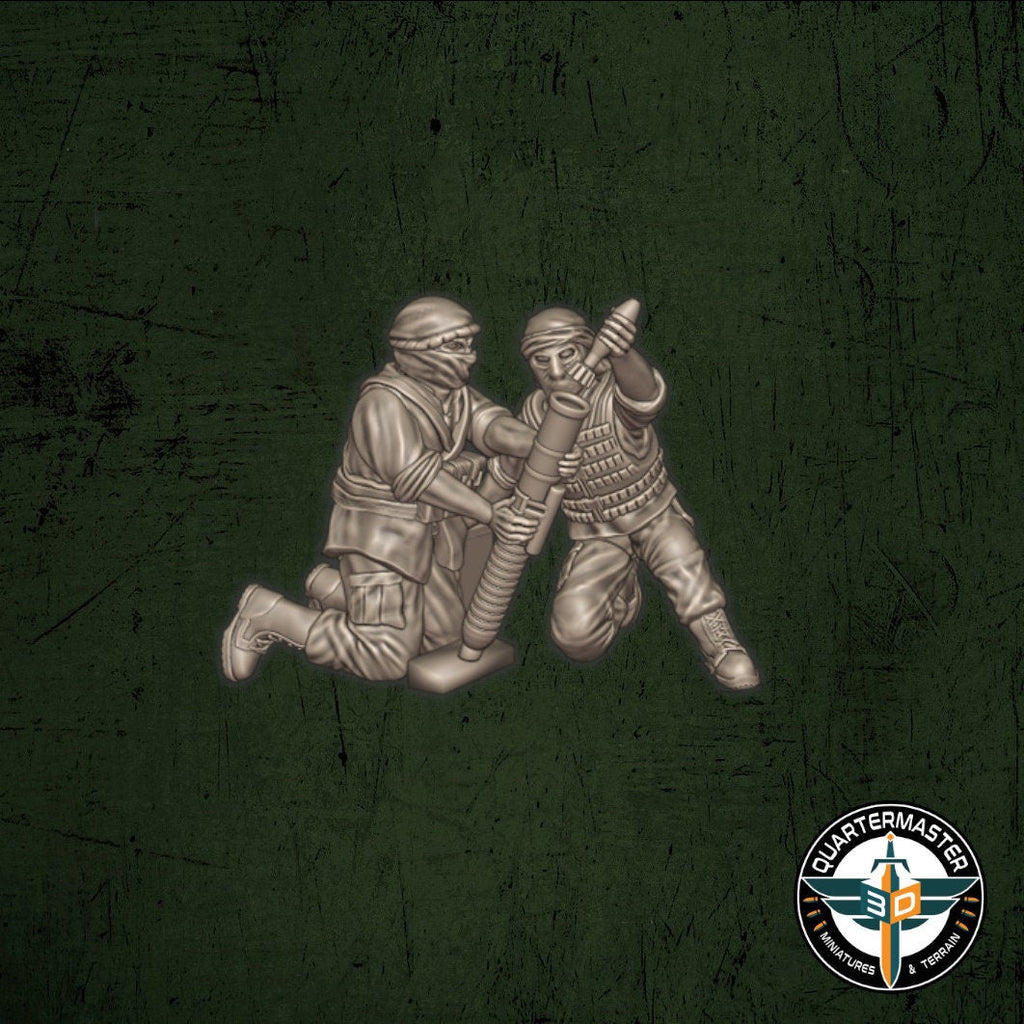Insurgent Mortar and Crew - War in Iraq - Quartermaster 3D - Sigmarite Boutique