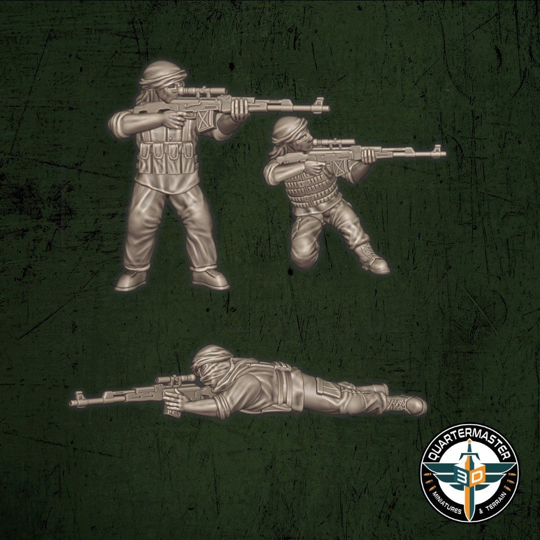 Insurgent Snipers - War in Iraq - Quartermaster 3D - Sigmarite Boutique