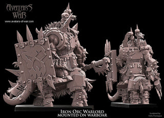 Iron Orc Warlord on Boar - Avatars of War - Sigmarite Boutique