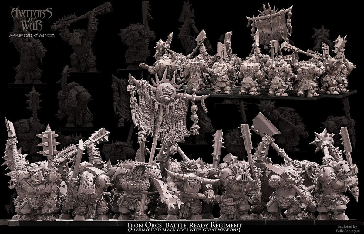 Iron Orc Warrior Regiment - Avatars of War - Sigmarite Boutique