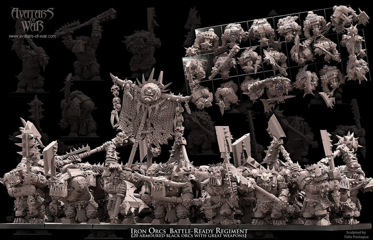 Iron Orc Warrior Regiment - Avatars of War - Sigmarite Boutique