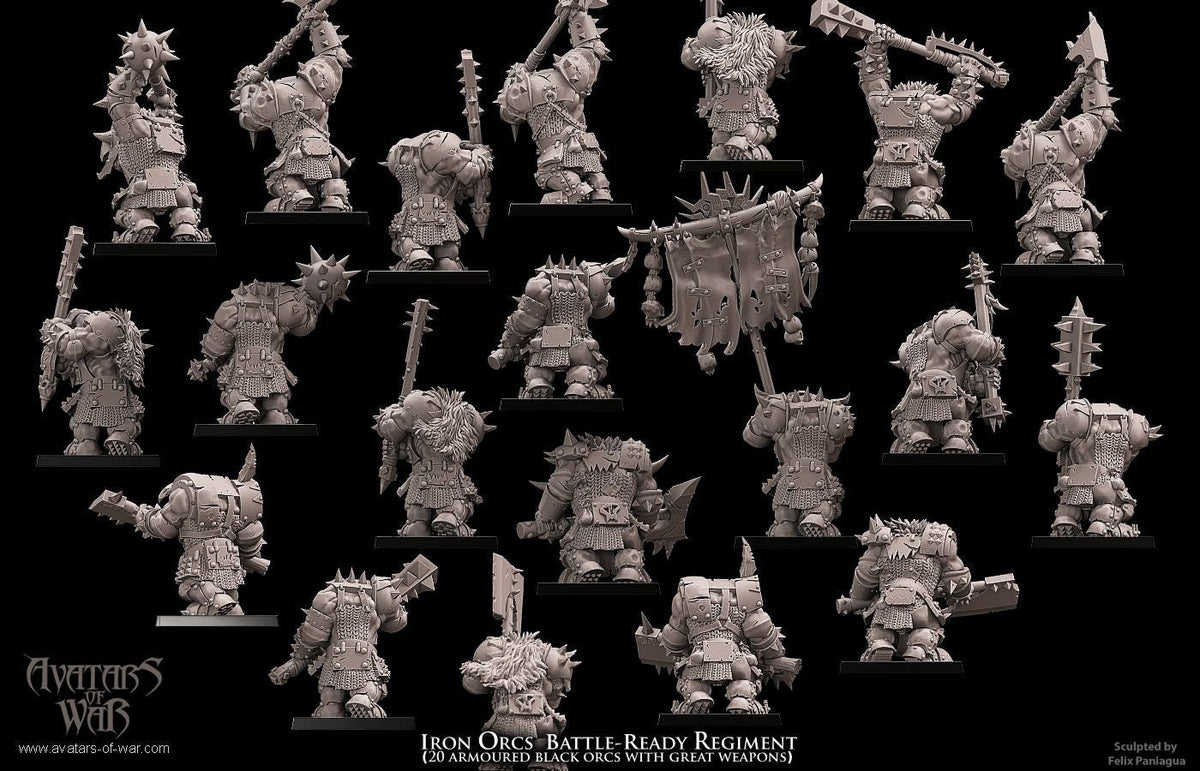Iron Orc Warrior Regiment - Avatars of War - Sigmarite Boutique