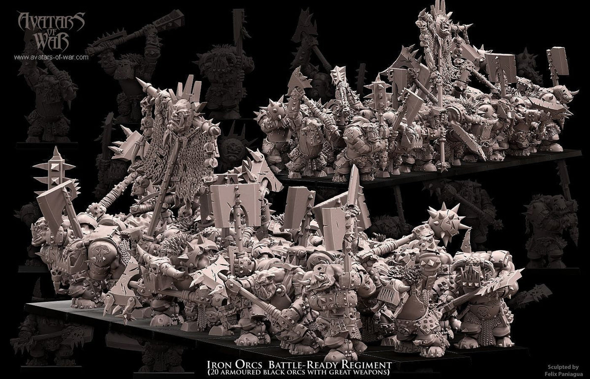 Iron Orc Warrior Regiment - Avatars of War - Sigmarite Boutique