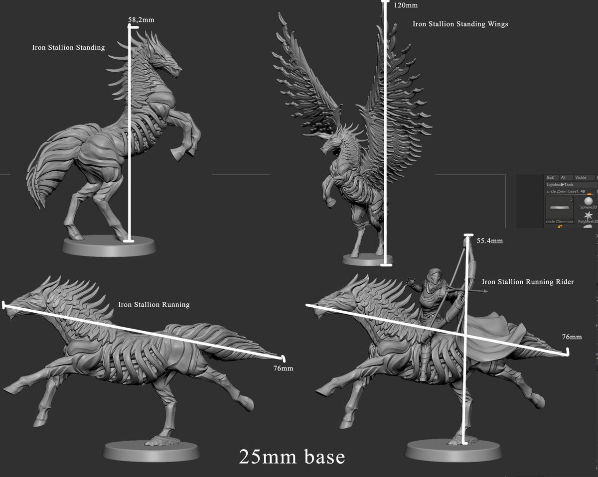Iron Stallion - Souls Within Steel - Mini Monster Mayhem - Sigmarite Boutique