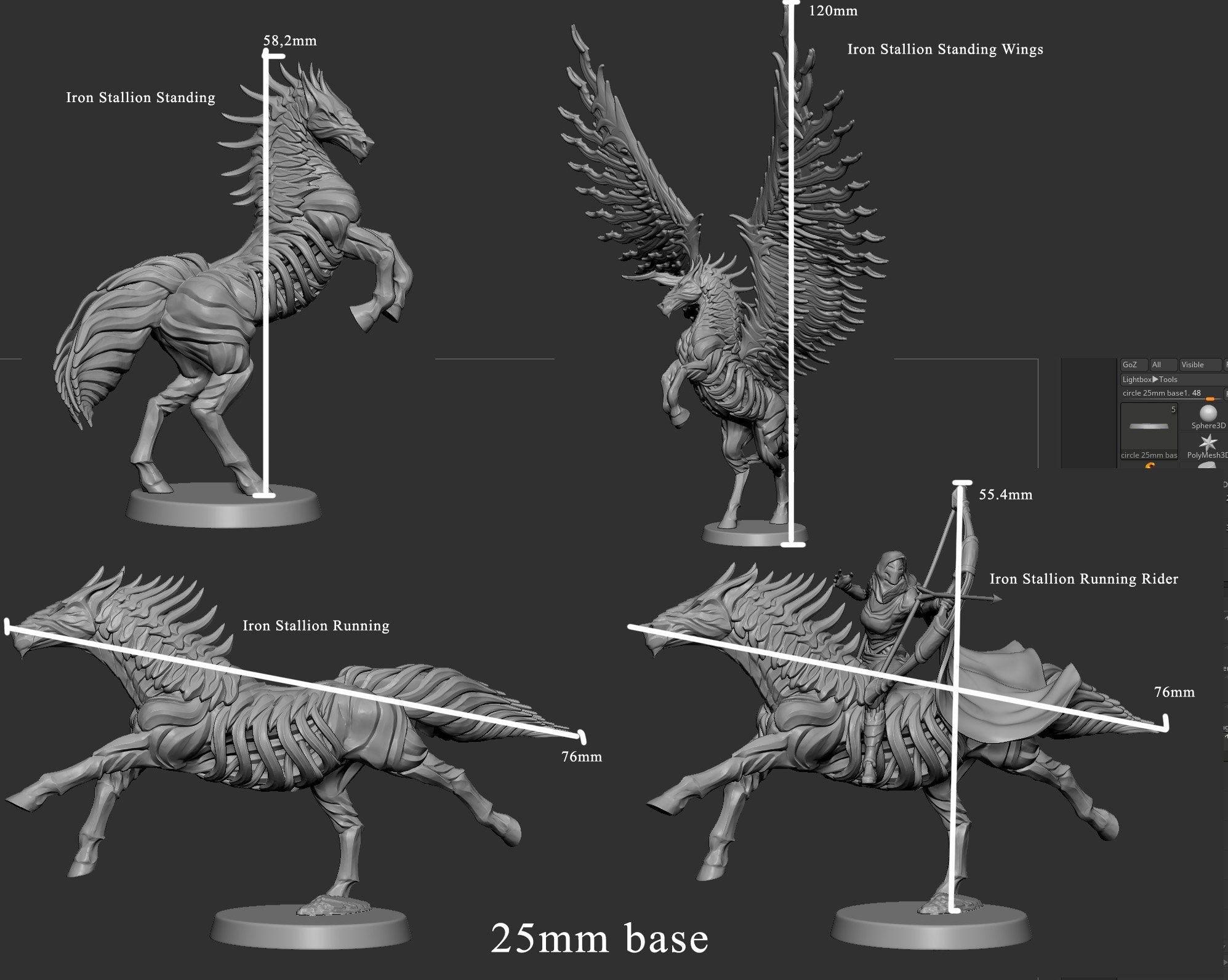Iron Stallion - Souls Within Steel - Mini Monster Mayhem - Sigmarite Boutique