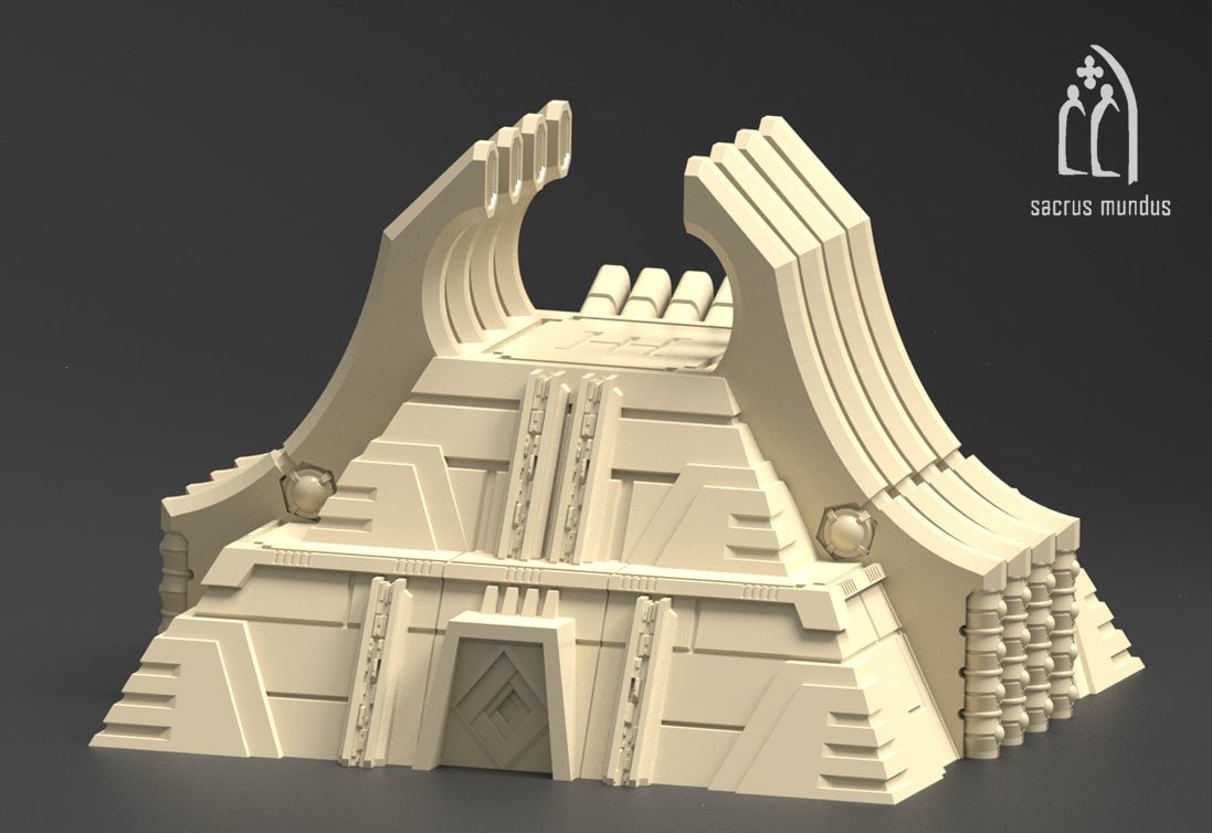 Karnac the Tomb Planet - Scifi Terrain - 3D Printed PLA Plastic - Sigmarite Boutique