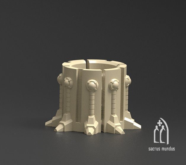 Karnac the Tomb Planet - Scifi Terrain - 3D Printed PLA Plastic - Sigmarite Boutique