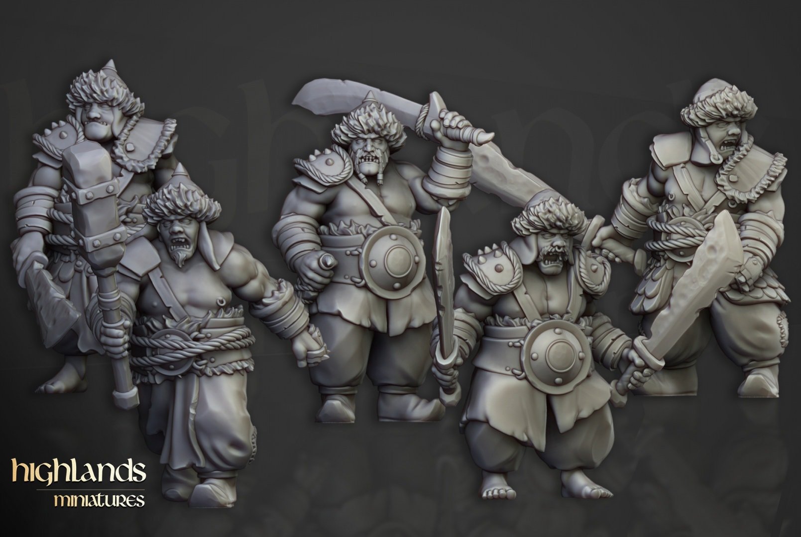 Khazarian Warriors - Highlands Miniatures - Sigmarite Boutique