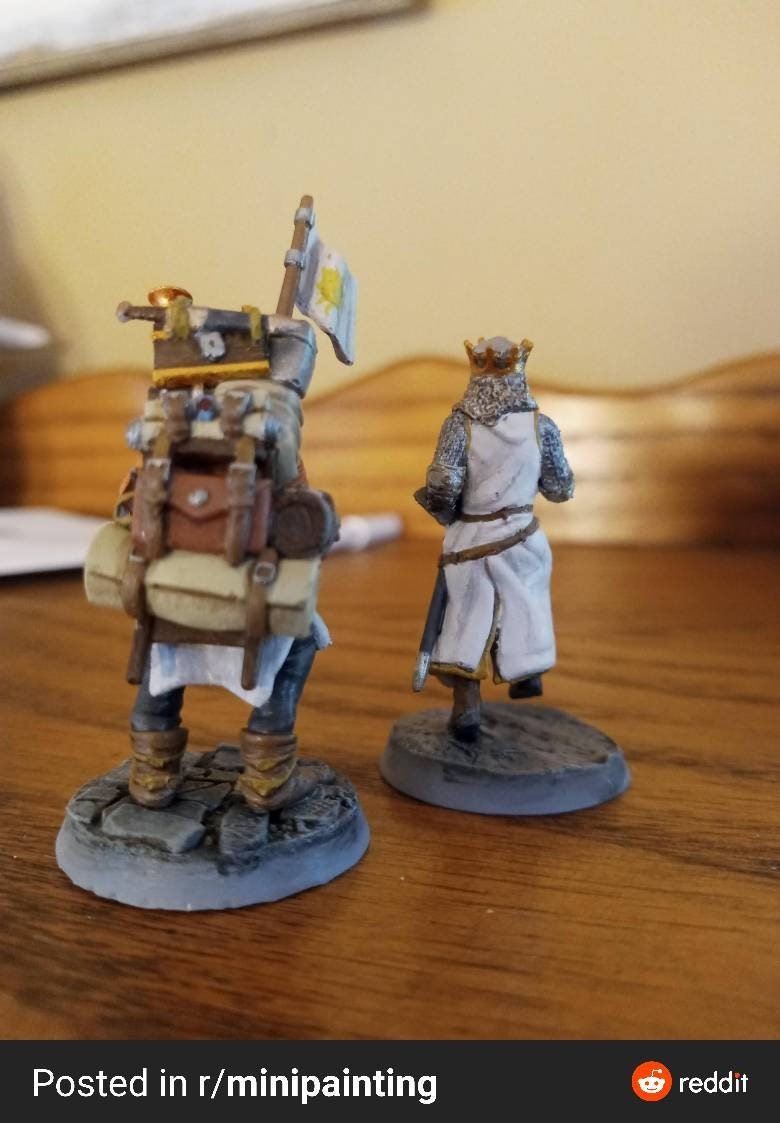 King Arthur and Patsy - Highlands Miniatures - Sigmarite Boutique