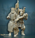 King Arthur and Patsy - Highlands Miniatures - Sigmarite Boutique
