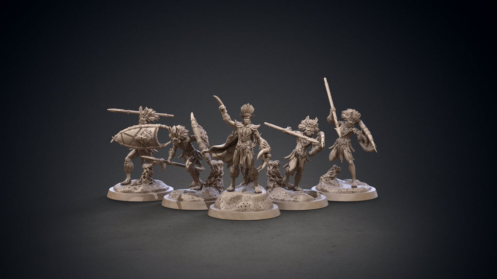 Kushite Witch Hunters - Hyborian Age - Clay Cyanide - Sigmarite Boutique