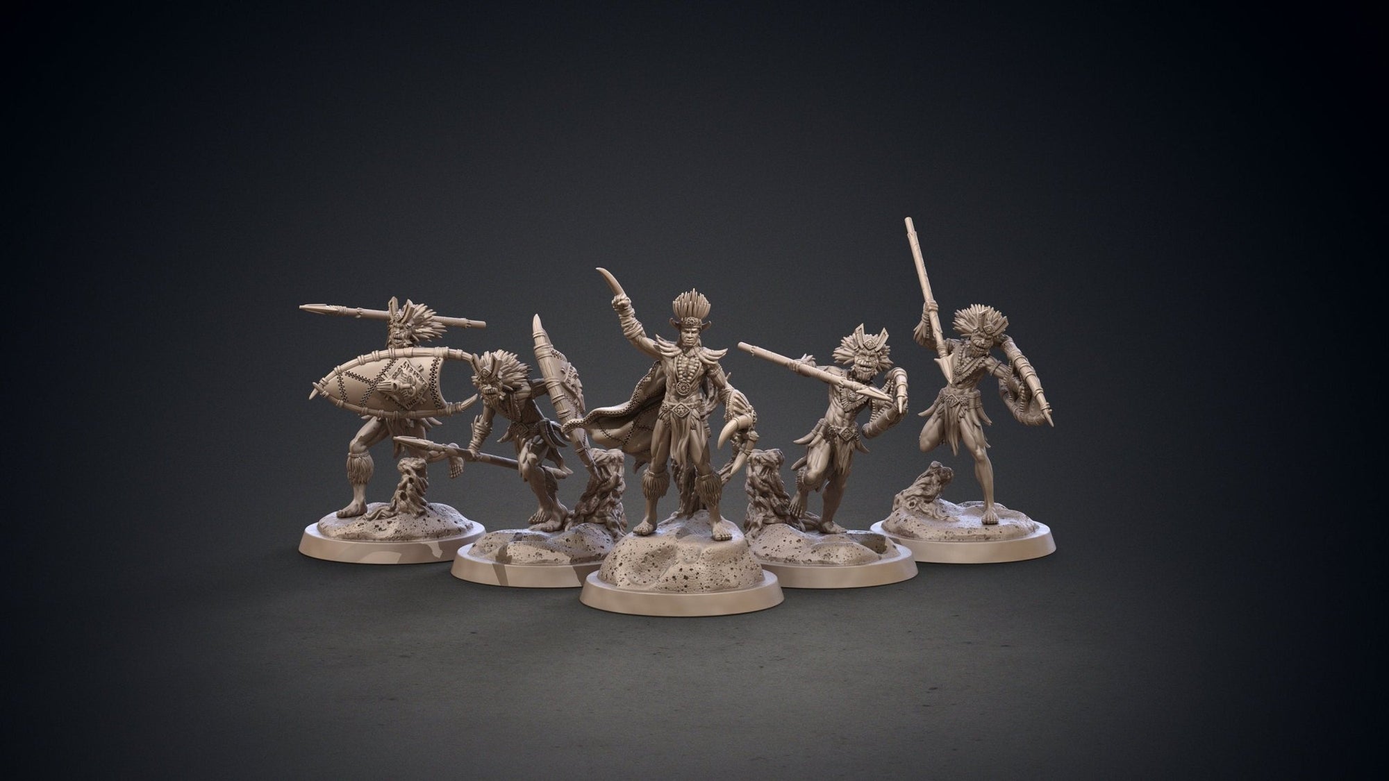 Kushite Witch Hunters - Hyborian Age - Clay Cyanide - Sigmarite Boutique